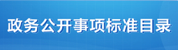 政务公开事项标准目录